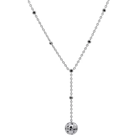 18K White Gold Women's Necklace, 20 chain