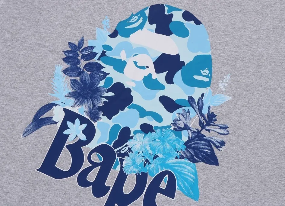 A BATHING APE  |Crew Neck Unisex Plain Other Animal Patterns Cotton