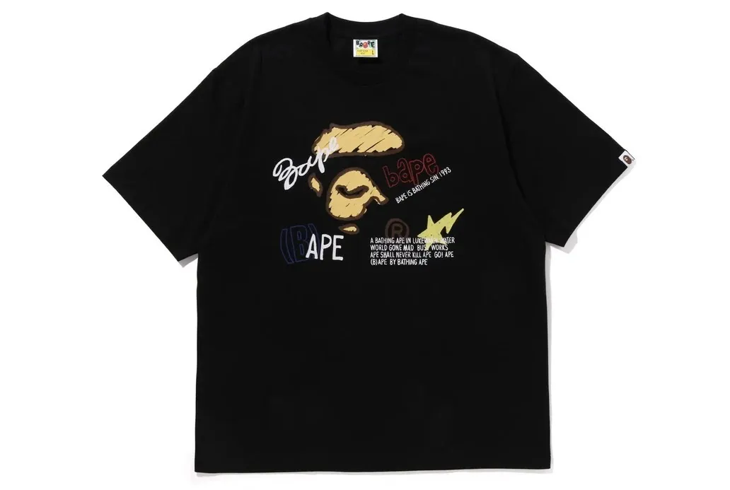 A BATHING APE  |Crew Neck Unisex Street Style Cotton Short Sleeves Logo