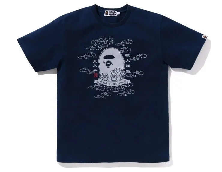 A BATHING APE  |Crew Neck Unisex Street Style Plain Cotton Short Sleeves