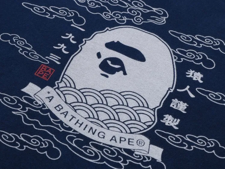 A BATHING APE  |Crew Neck Unisex Street Style Plain Cotton Short Sleeves