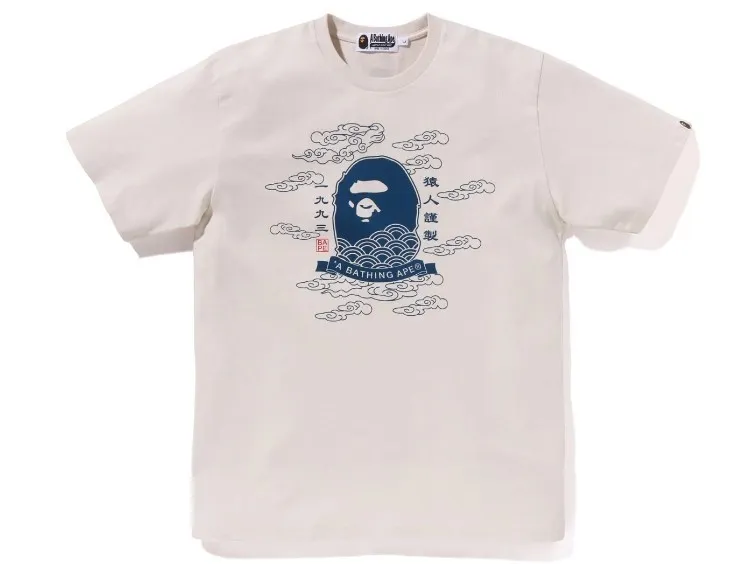 A BATHING APE  |Crew Neck Unisex Street Style Plain Cotton Short Sleeves