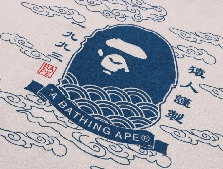 A BATHING APE  |Crew Neck Unisex Street Style Plain Cotton Short Sleeves