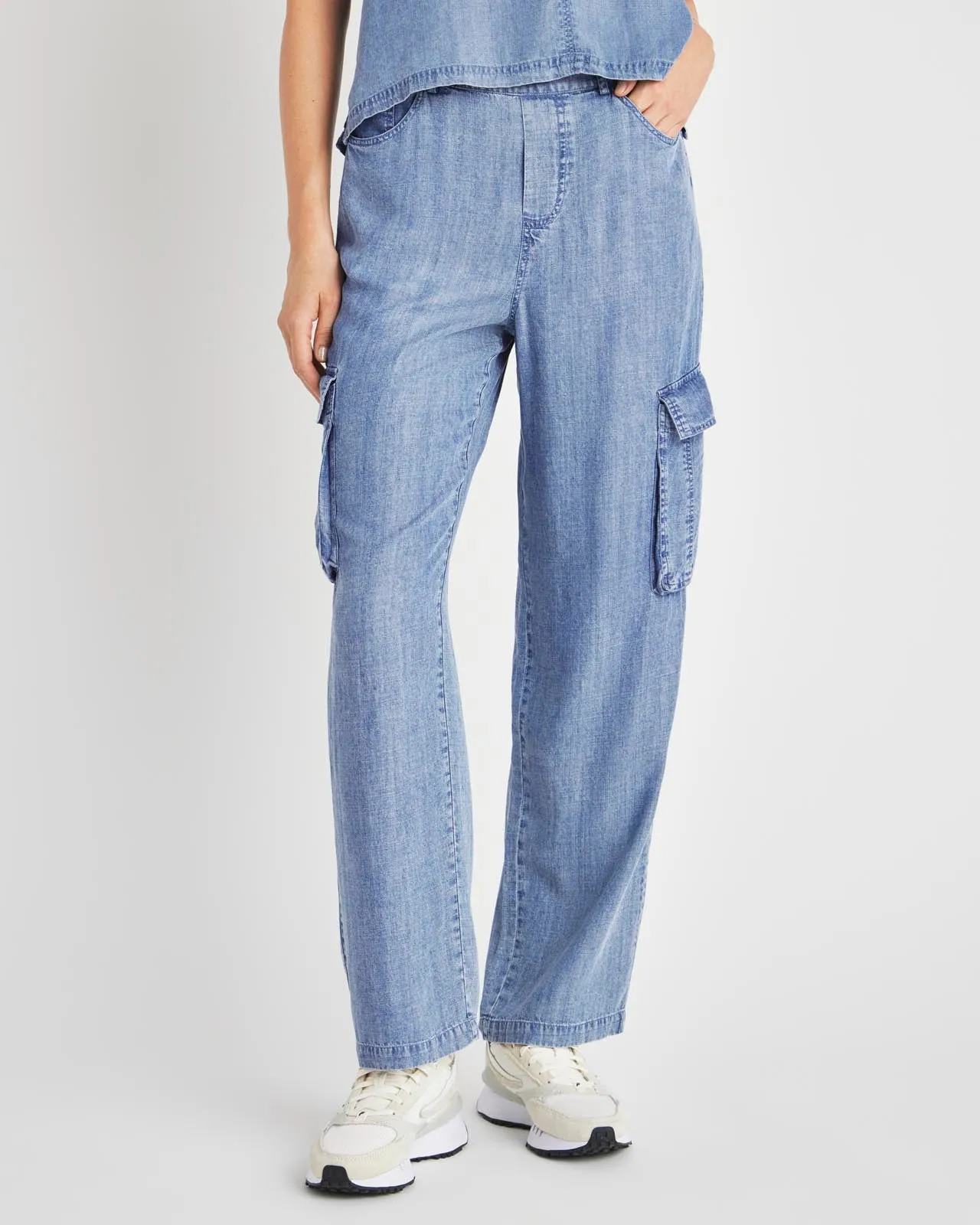 Aven Indigo Cargo Pant