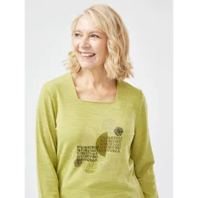 Avocado Square Neck Top