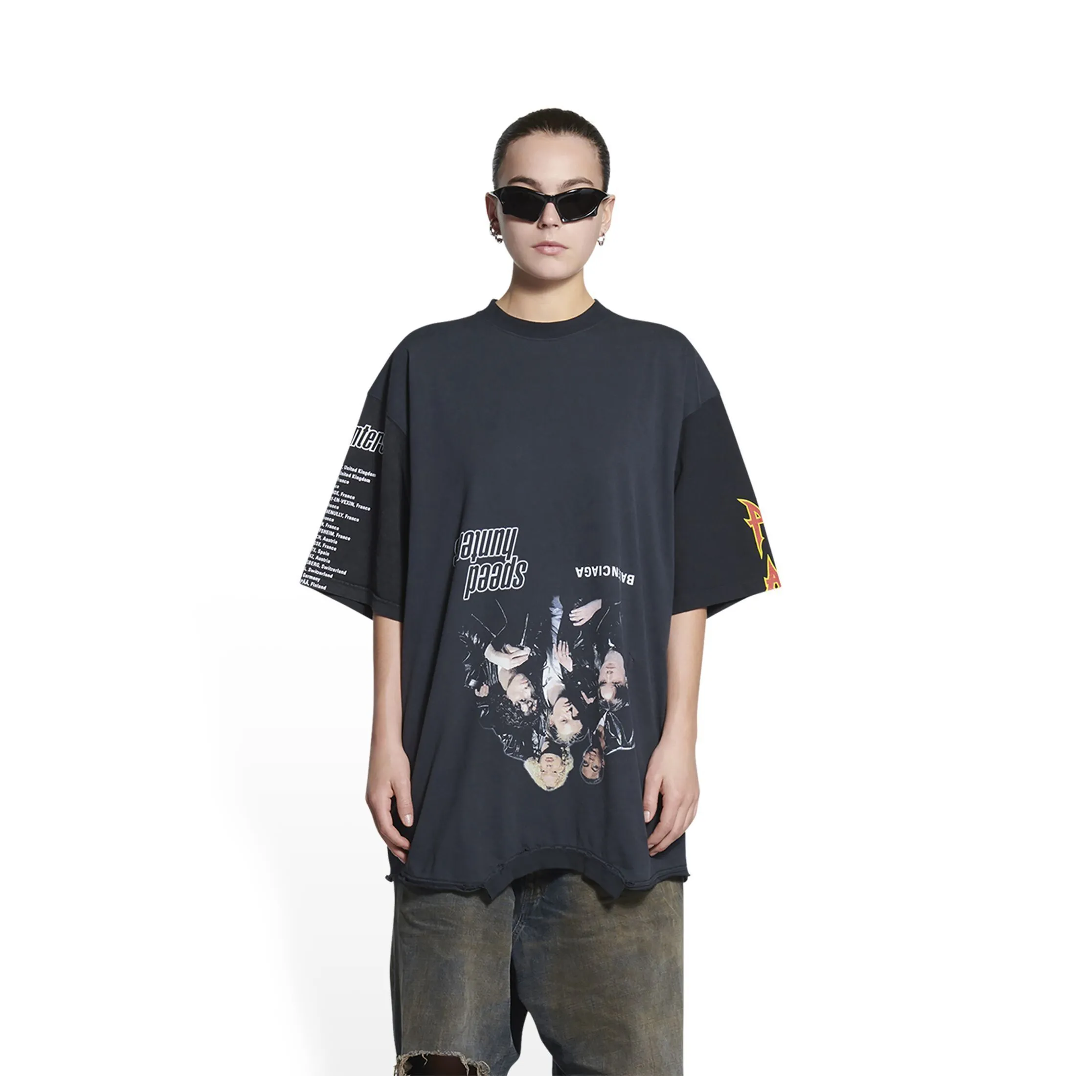 BALENCIAGA  |Unisex Street Style Cotton Short Sleeves Luxury