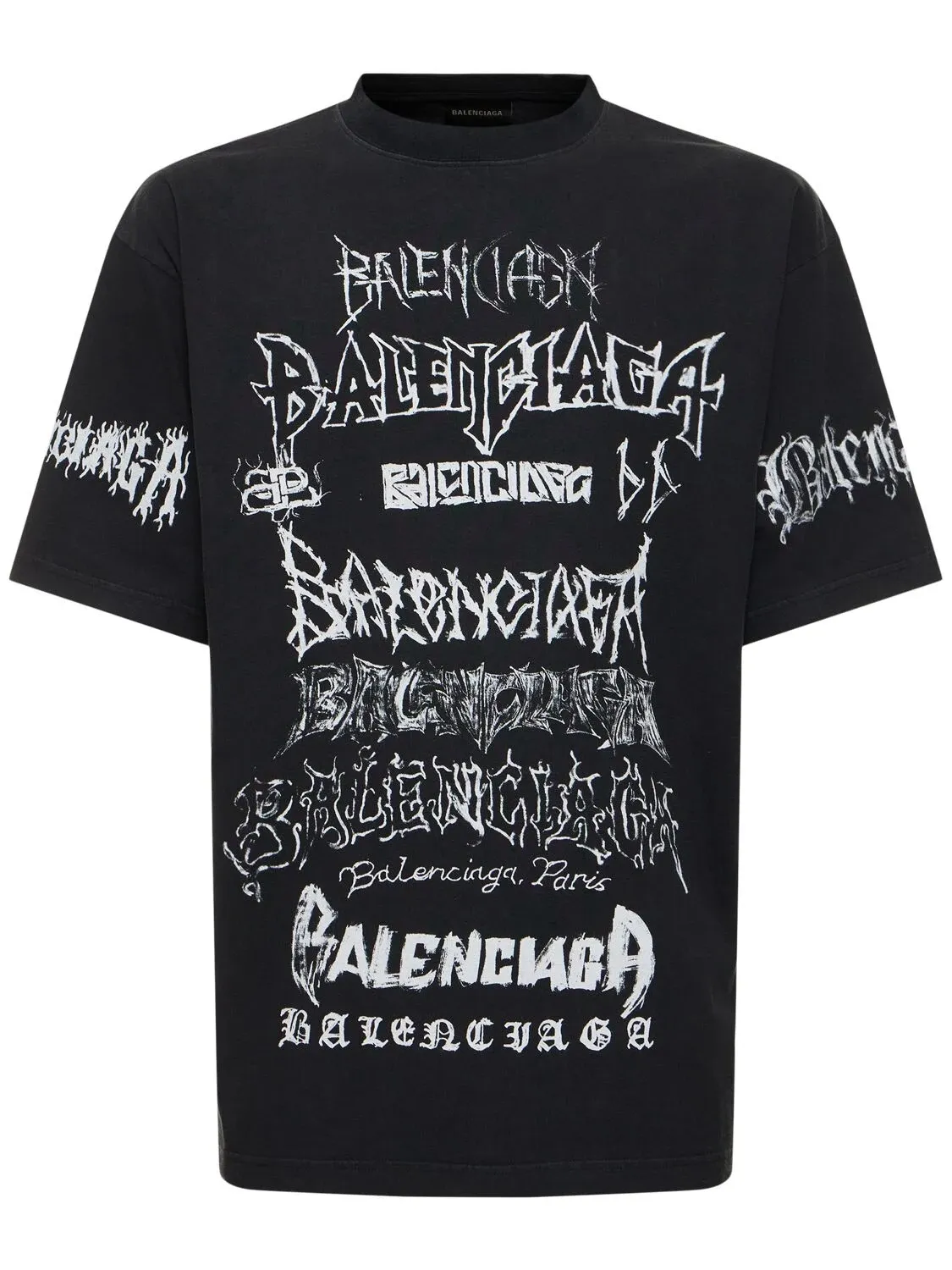 BALENCIAGA  |Unisex U-Neck Cotton Short Sleeves Logo Luxury T-Shirts