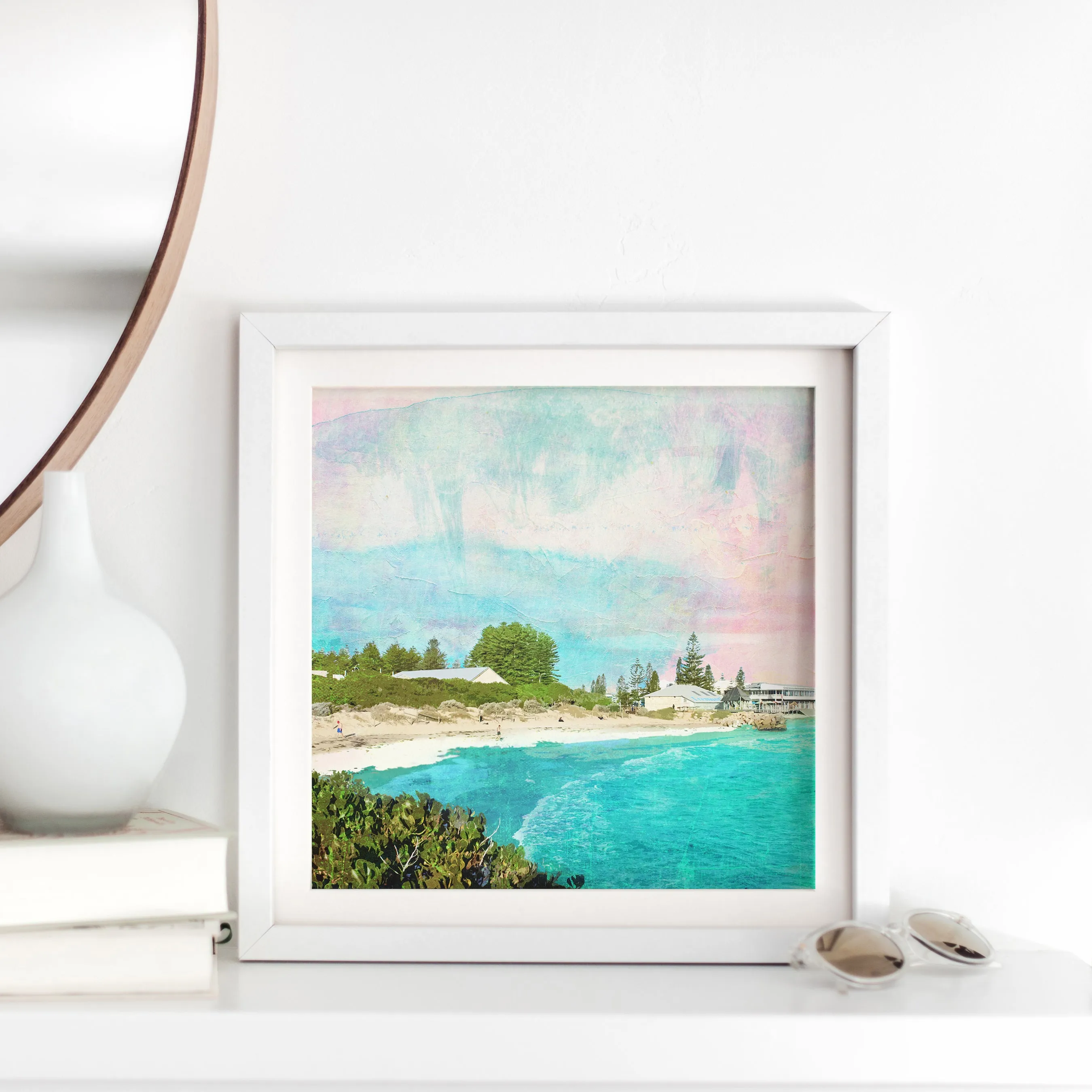 Bathers Beach Art Print