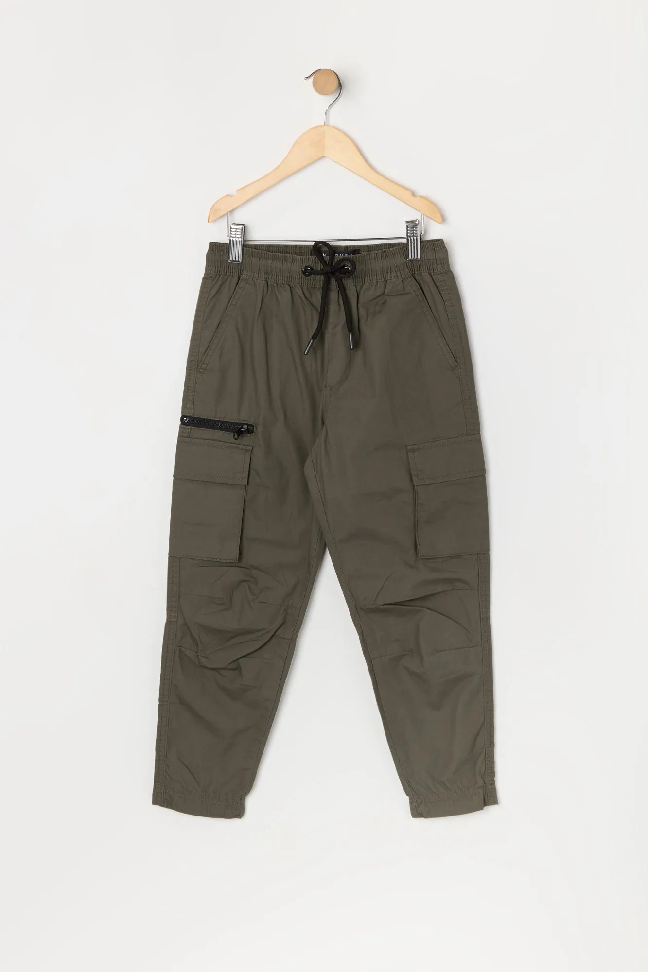 Boys Zipper Parachute Cargo Pant