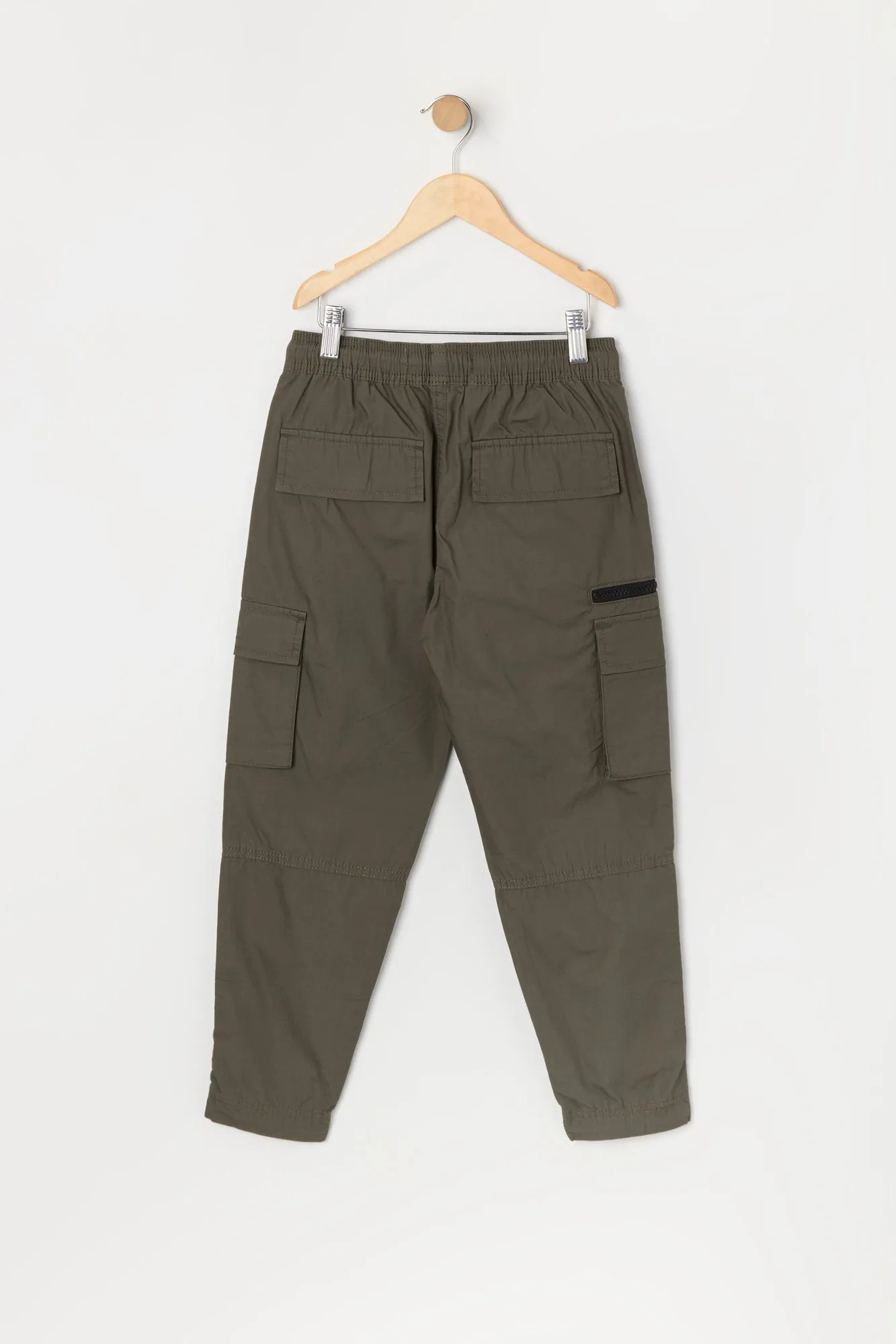 Boys Zipper Parachute Cargo Pant