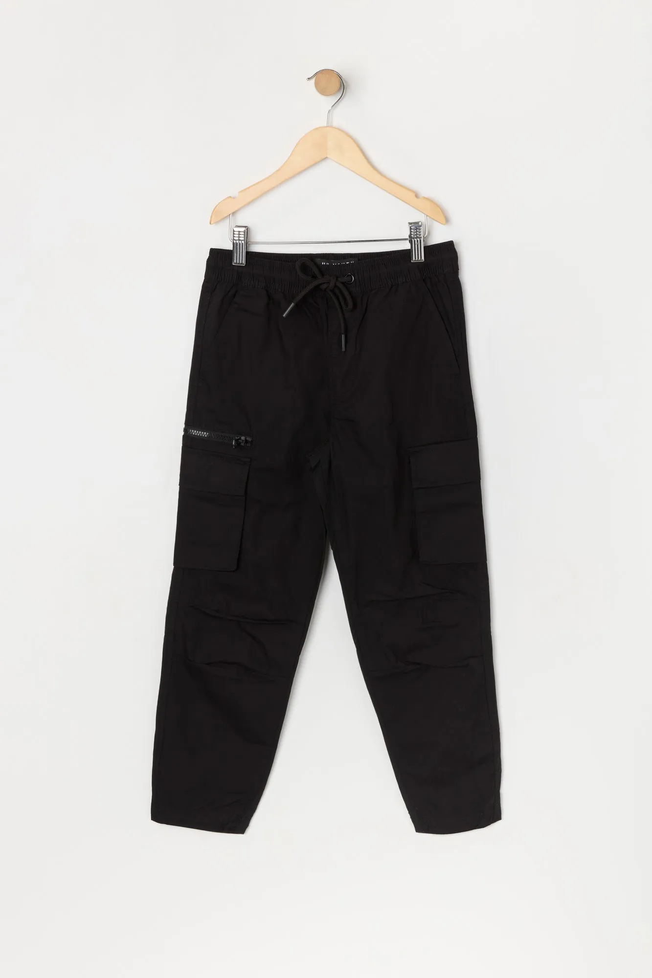 Boys Zipper Parachute Cargo Pant