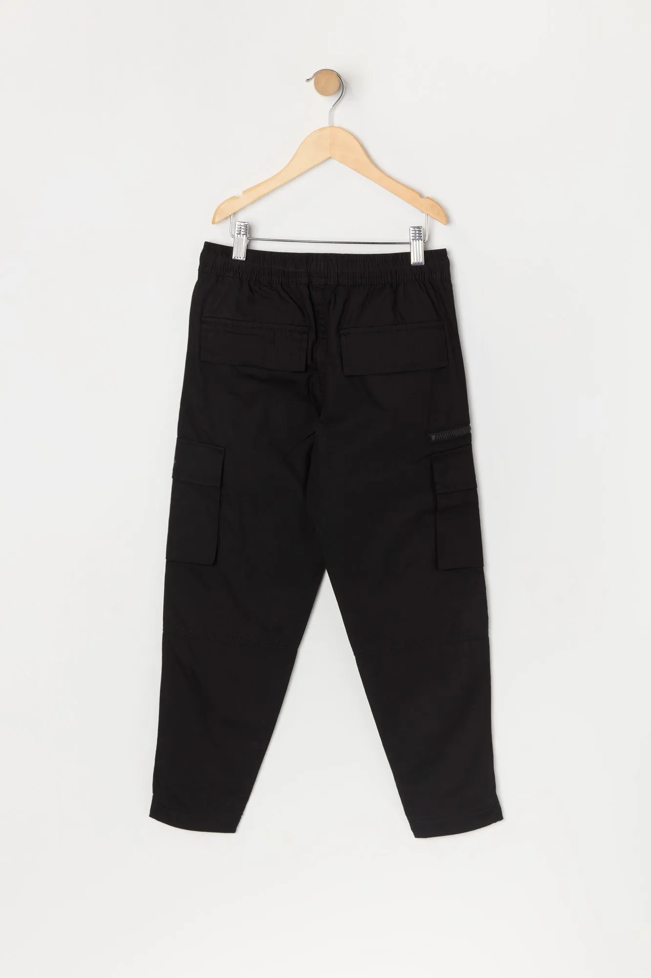 Boys Zipper Parachute Cargo Pant