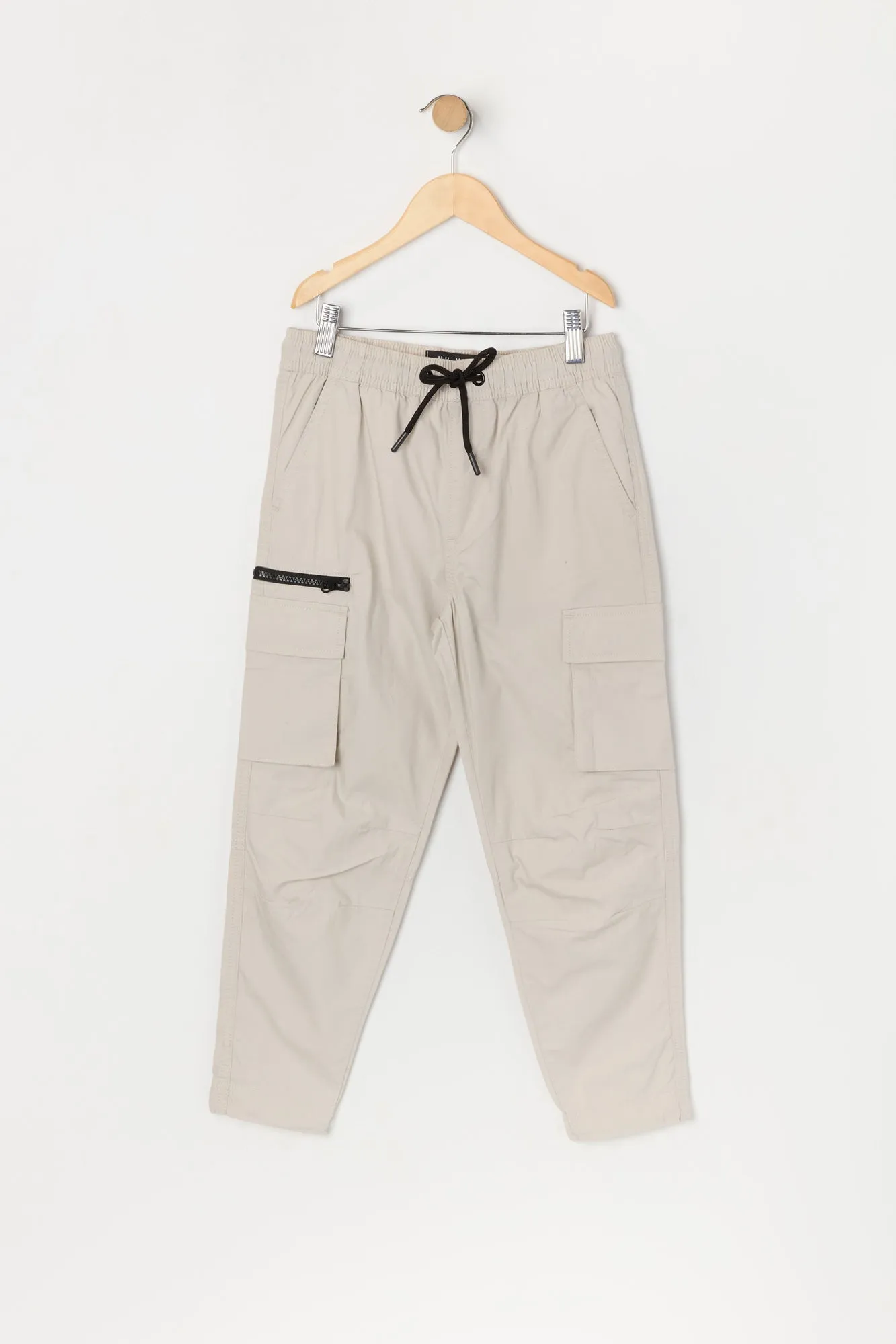 Boys Zipper Parachute Cargo Pant