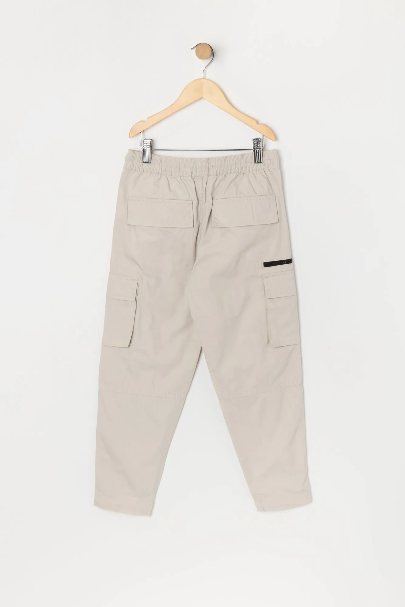 Boys Zipper Parachute Cargo Pant