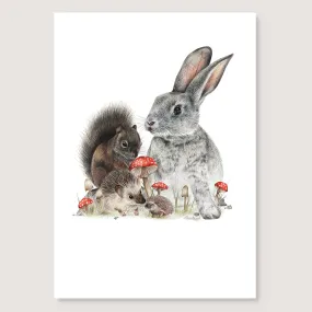 Bunny & Friends Print