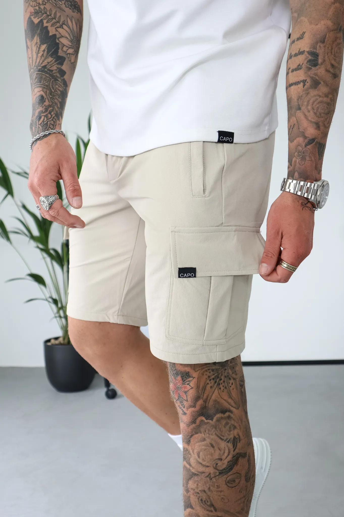 Capo UTILITY Cargo Short - Stone