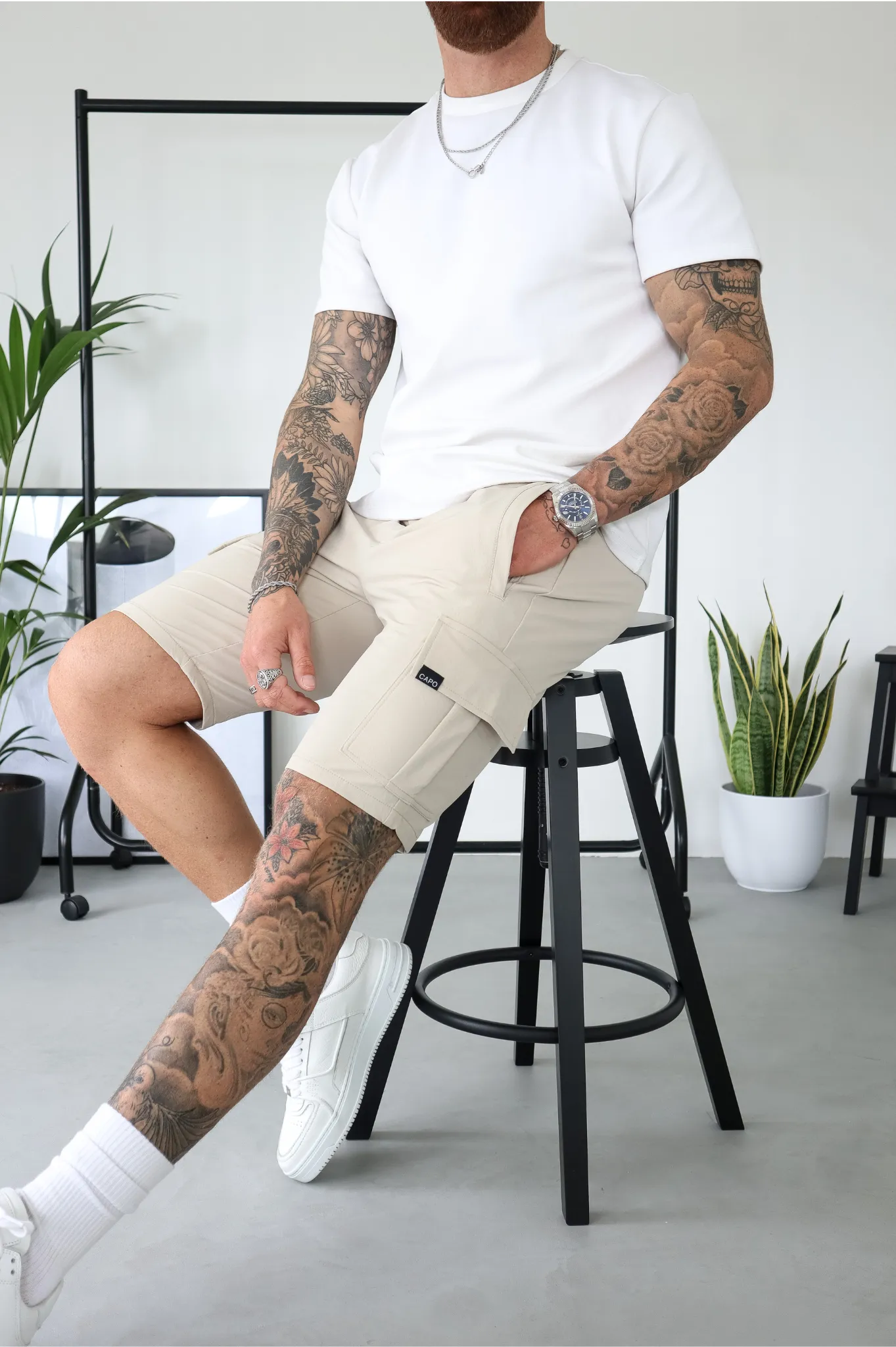 Capo UTILITY Cargo Short - Stone