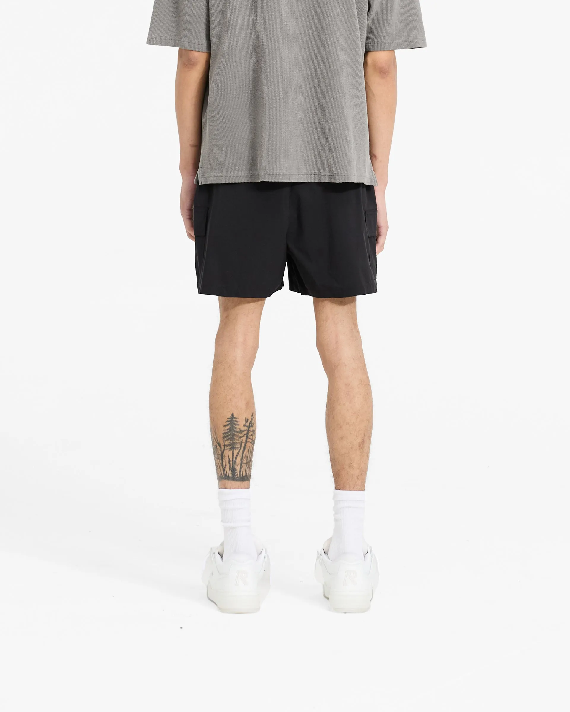 Cargo Swim Shorts - Jet Black