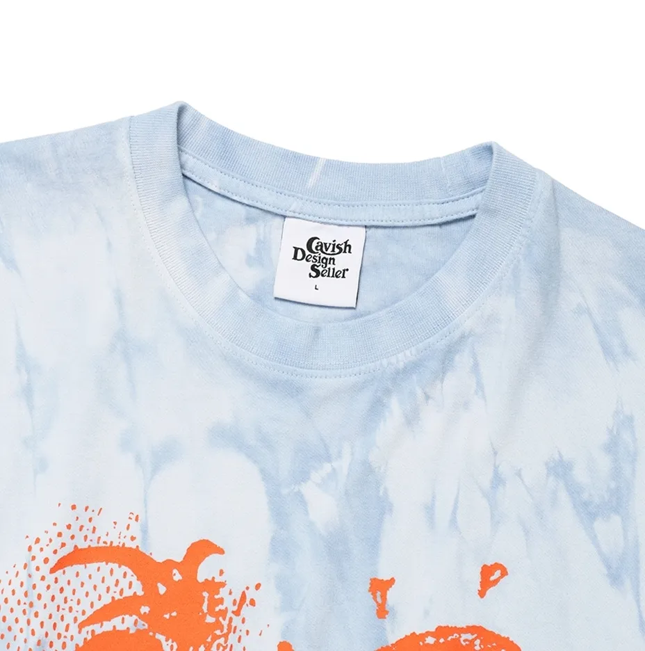 CAVISH  |Unisex Street Style Tie-dye Logo T-Shirts