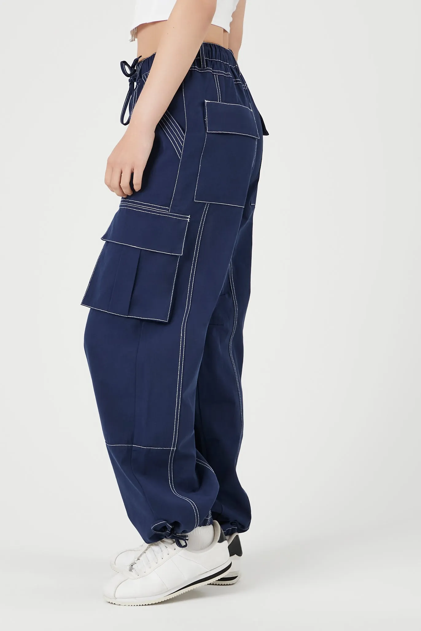 Contrast Seam Cargo Pant