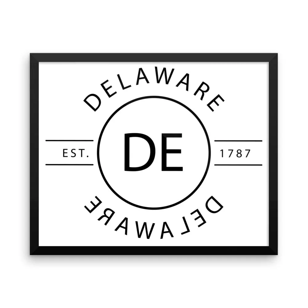 Delaware - Framed Print - Reflections