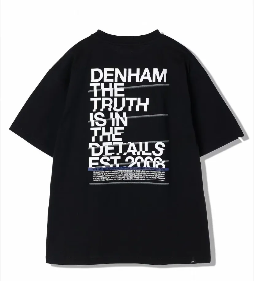 DENHAM  |Crew Neck Unisex Street Style Plain Cotton Logo Surf Style