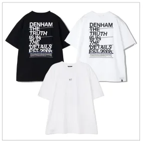 DENHAM  |Crew Neck Unisex Street Style Plain Cotton Logo Surf Style