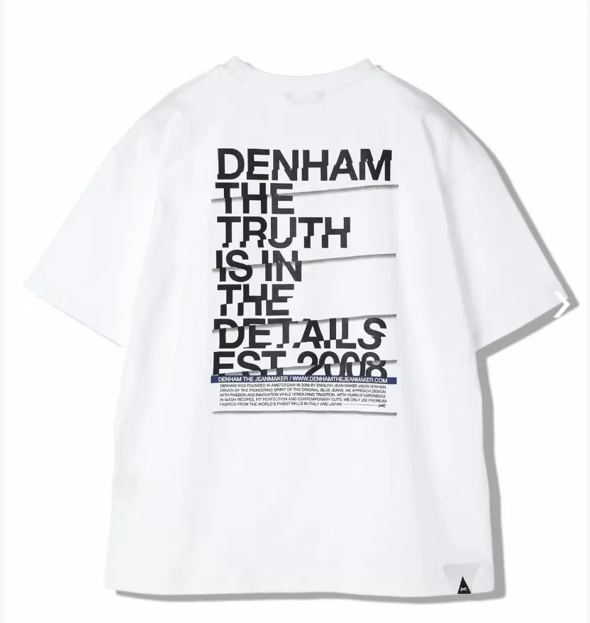 DENHAM  |Crew Neck Unisex Street Style Plain Cotton Logo Surf Style