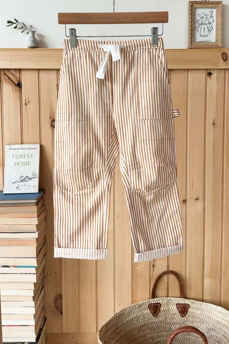 Family Cargo Pant Child - Honey Stripe Organic