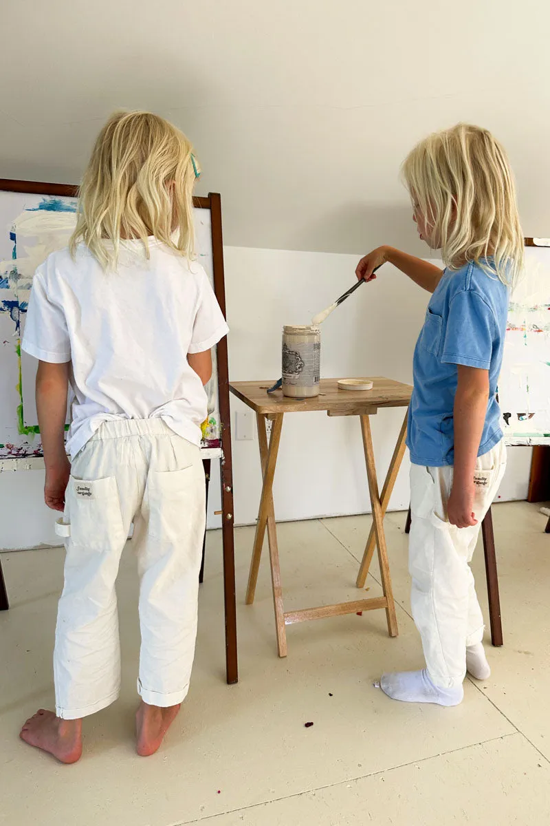 Family Cargo Pant Child - Sea Salt Organic