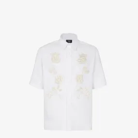 FENDI  |Flower Patterns Unisex Linen Short Sleeves Oversized Luxury