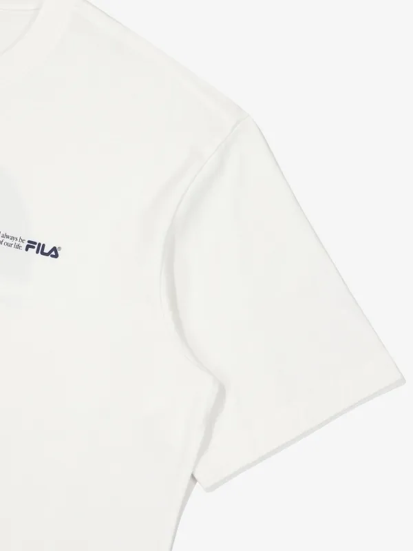 FILA  |Unisex Street Style Plain Cotton Short Sleeves Logo T-Shirts