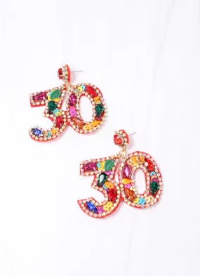 Flirty 30 Embellished Earring MULTI