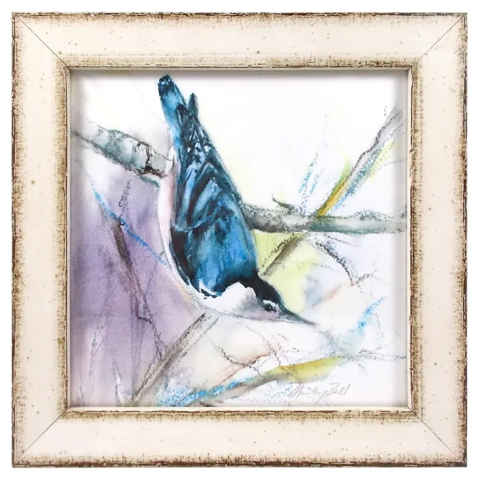 Framed Nuthatch Giclée Print