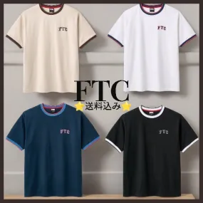 FTC  |Unisex Street Style Plain Cotton Short Sleeves Logo