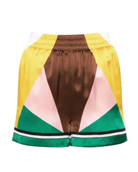 GEOMETRIC CASA SPORT SILK SHORTS