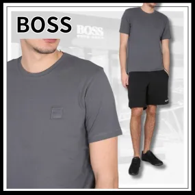 Hugo Boss  |Unisex Street Style Plain Cotton T-Shirts