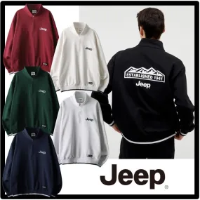 JEEP  |Unisex Street Style Logo Sweatshirts