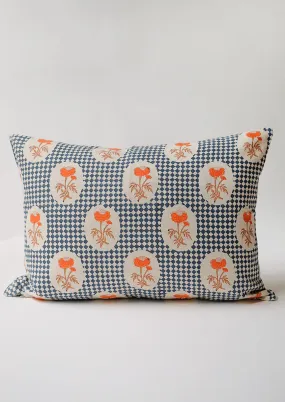 Kaberi Block Print Linen Pillow