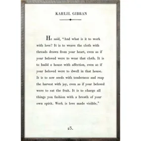 Kahlil Gibran Art Print