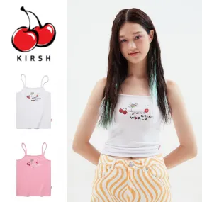 KIRSH  |Unisex Street Style Plain Cotton Logo Tanks & Camisoles