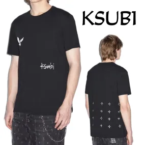 KSUBI  |Crew Neck Unisex Street Style Plain Cotton Short Sleeves