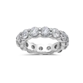 Ladies 18k White Gold With 5.25 CT Diamonds Wedding Band