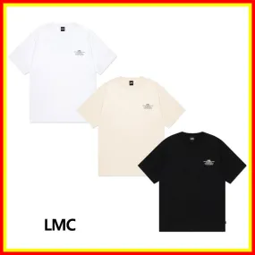 LMC  |Unisex Street Style Plain Cotton Short Sleeves Logo T-Shirts