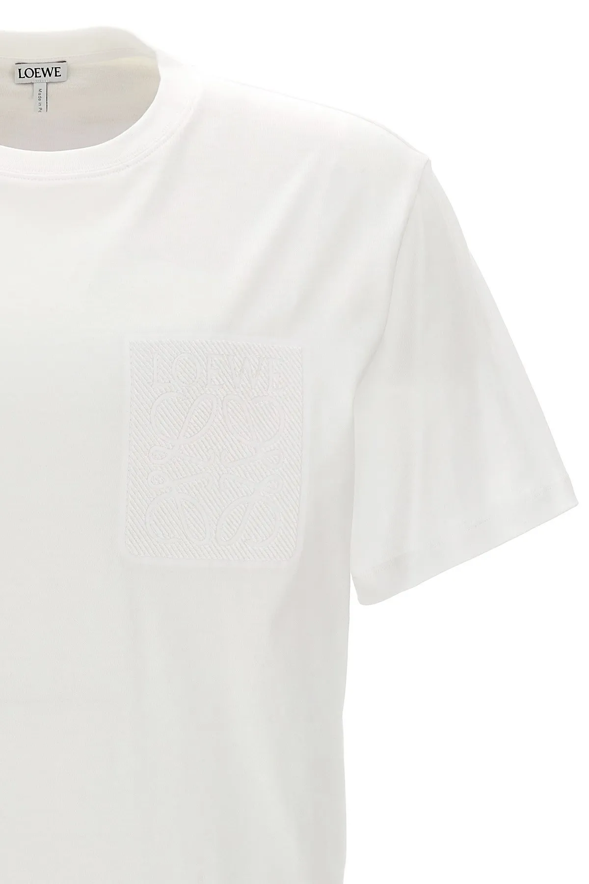 LOEWE  |Crew Neck Unisex Blended Fabrics Plain Cotton Short Sleeves