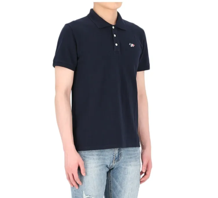 MAISON KITSUNE  |Unisex Street Style Plain Cotton Logo Designers Polos