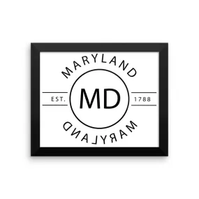 Maryland - Framed Print - Reflections