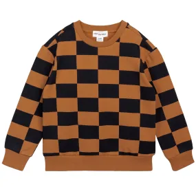 Miles The Label - Camel Check Sweatshirt