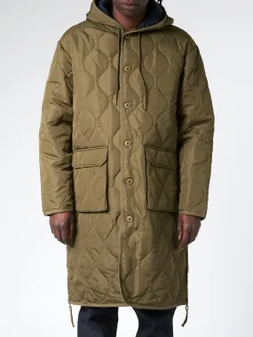 Military Hood Long Down Coat