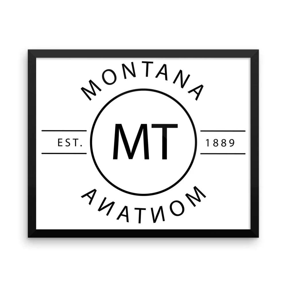 Montana - Framed Print - Reflections